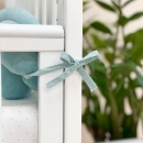 Protectie laterala patut bebe tripla menta inchis
